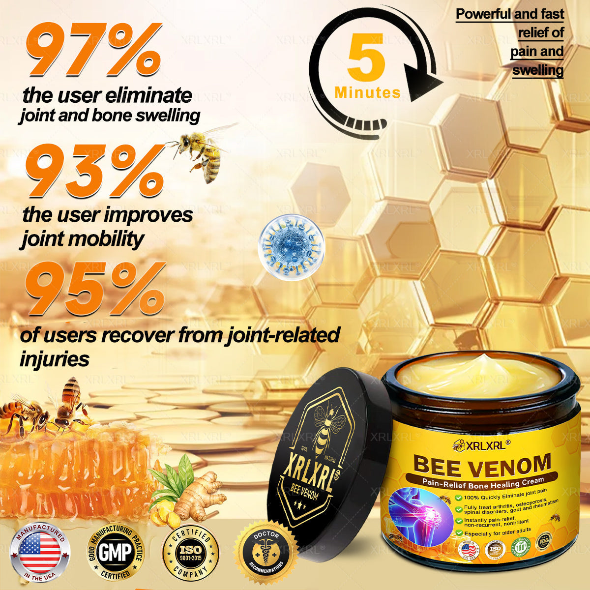 NatureBee | Crema al veleno d'api per il sollievo dal dolore negli adulti anziani