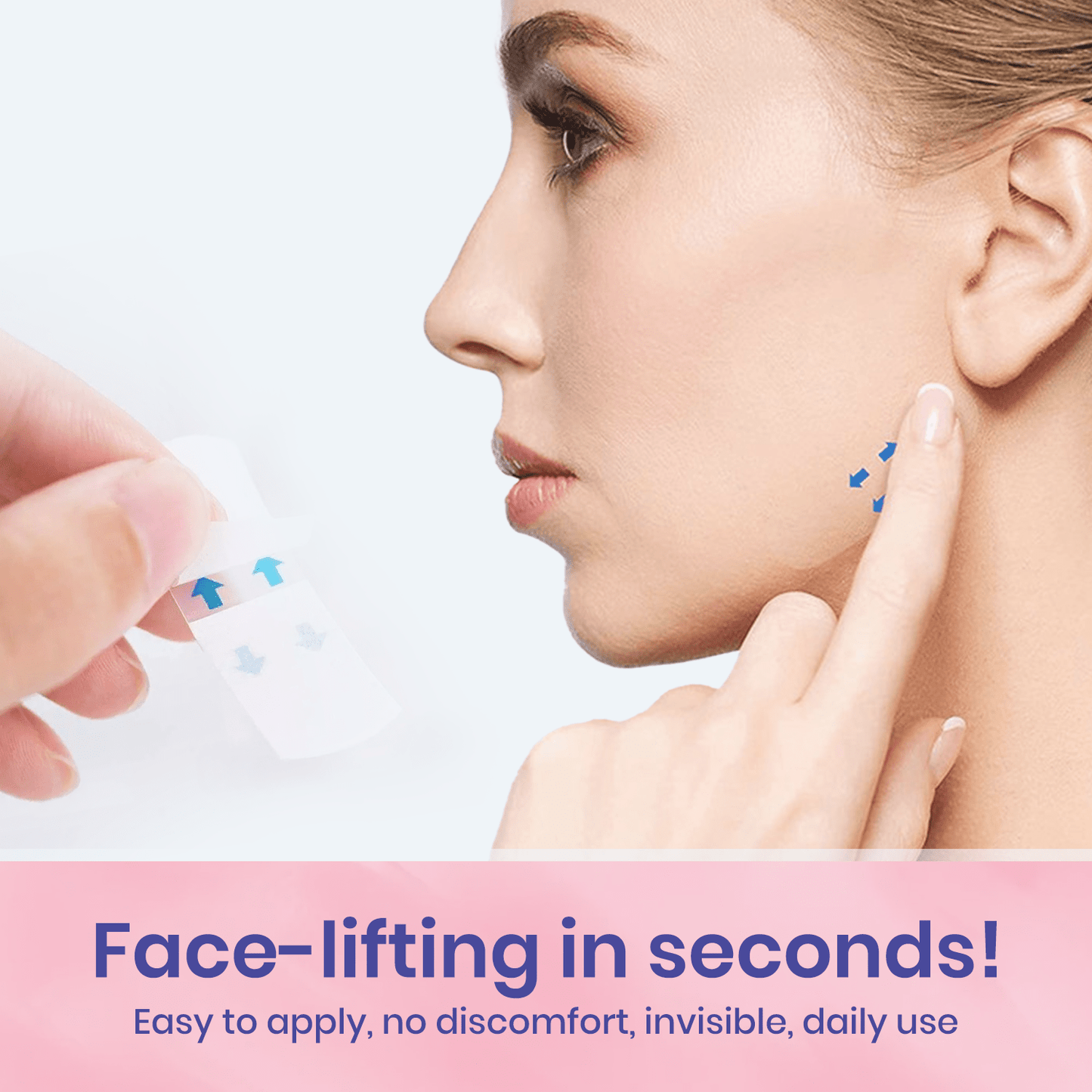 InvisiLift™ | Invisible Adhesive Tape for Face Lifting