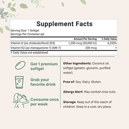 D-K Harmony | Capsule morbide di vitamina D3 e K2